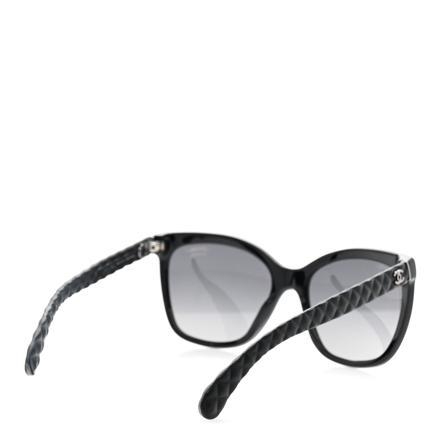 Acetate Quilted Polarized Butterfly CC Sunglasses 5288-Q Black