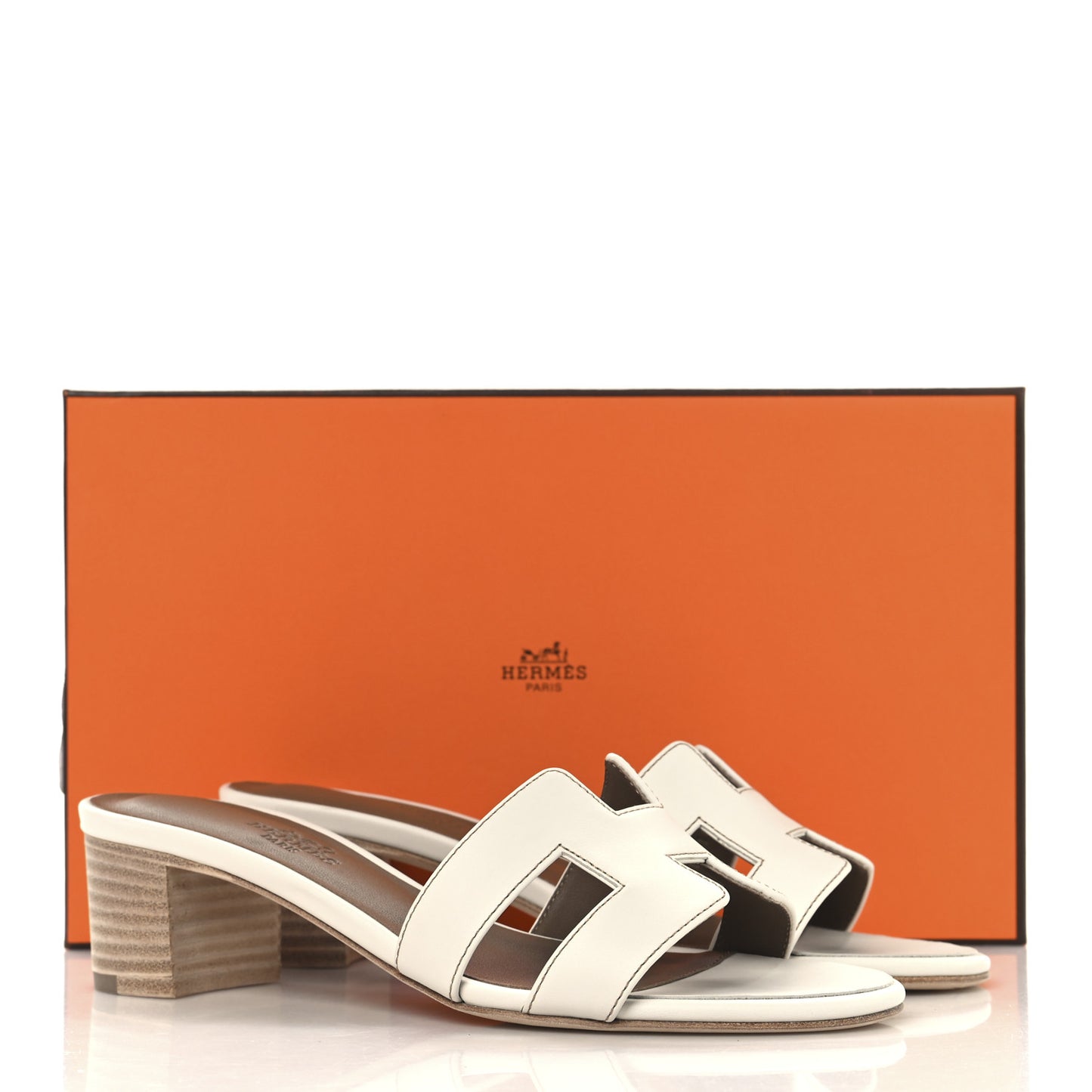Calfskin Oasis Sandals 35.5 White