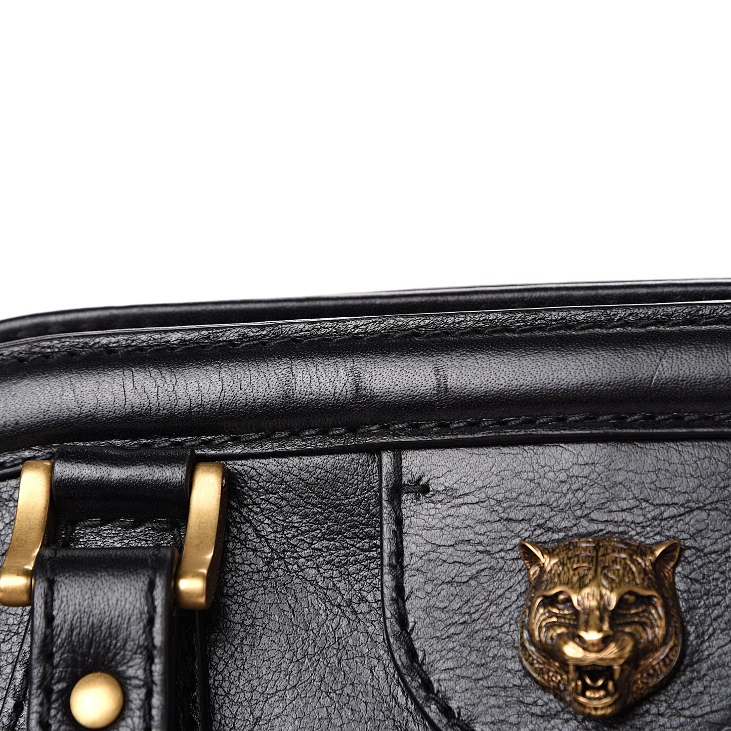 Calfskin Large Re(Belle) Top Handle Bag Black