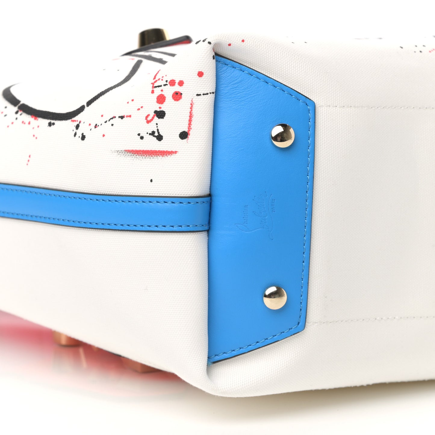 Canvas Frangibus Tote White Multicolor