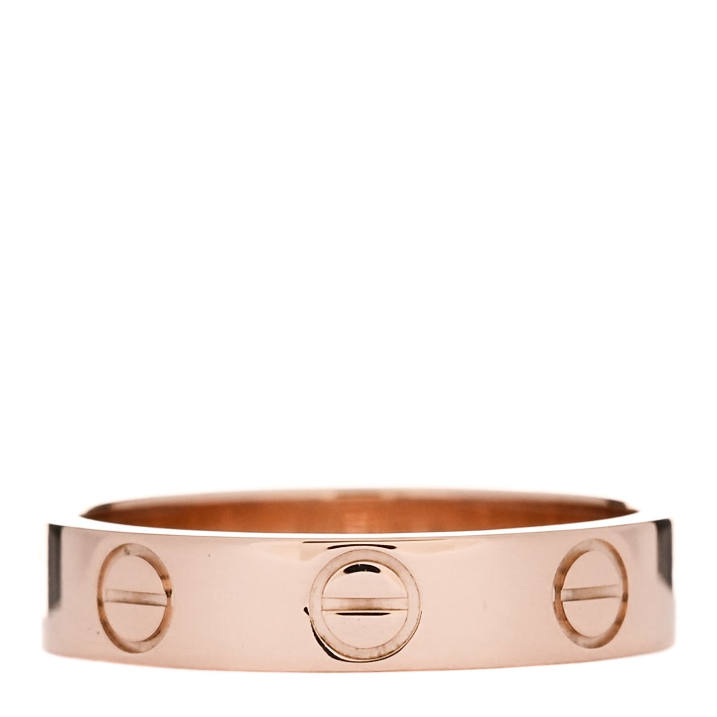18K Pink Gold 3.5mm LOVE Wedding Band Ring 47 4