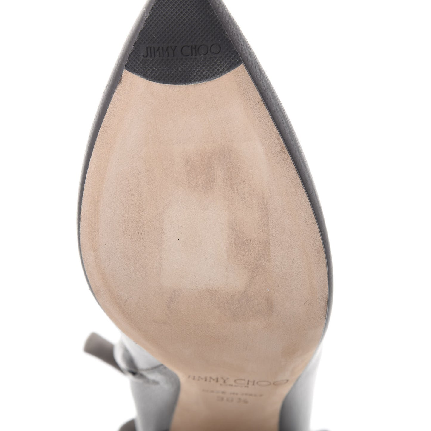 Calfskin Suede Henrietta Tie Bootie 36.5 Dark Grey