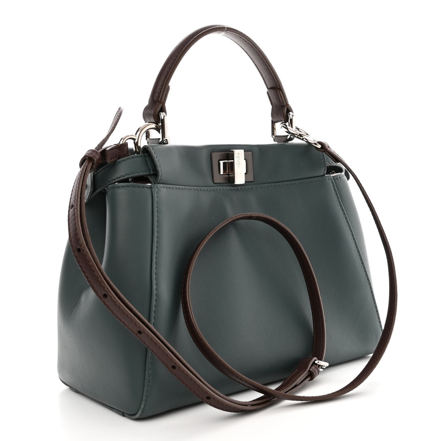 Nappa Colorblock Mini Peekaboo Iconic Satchel Malachite Moresco Rosa Doll