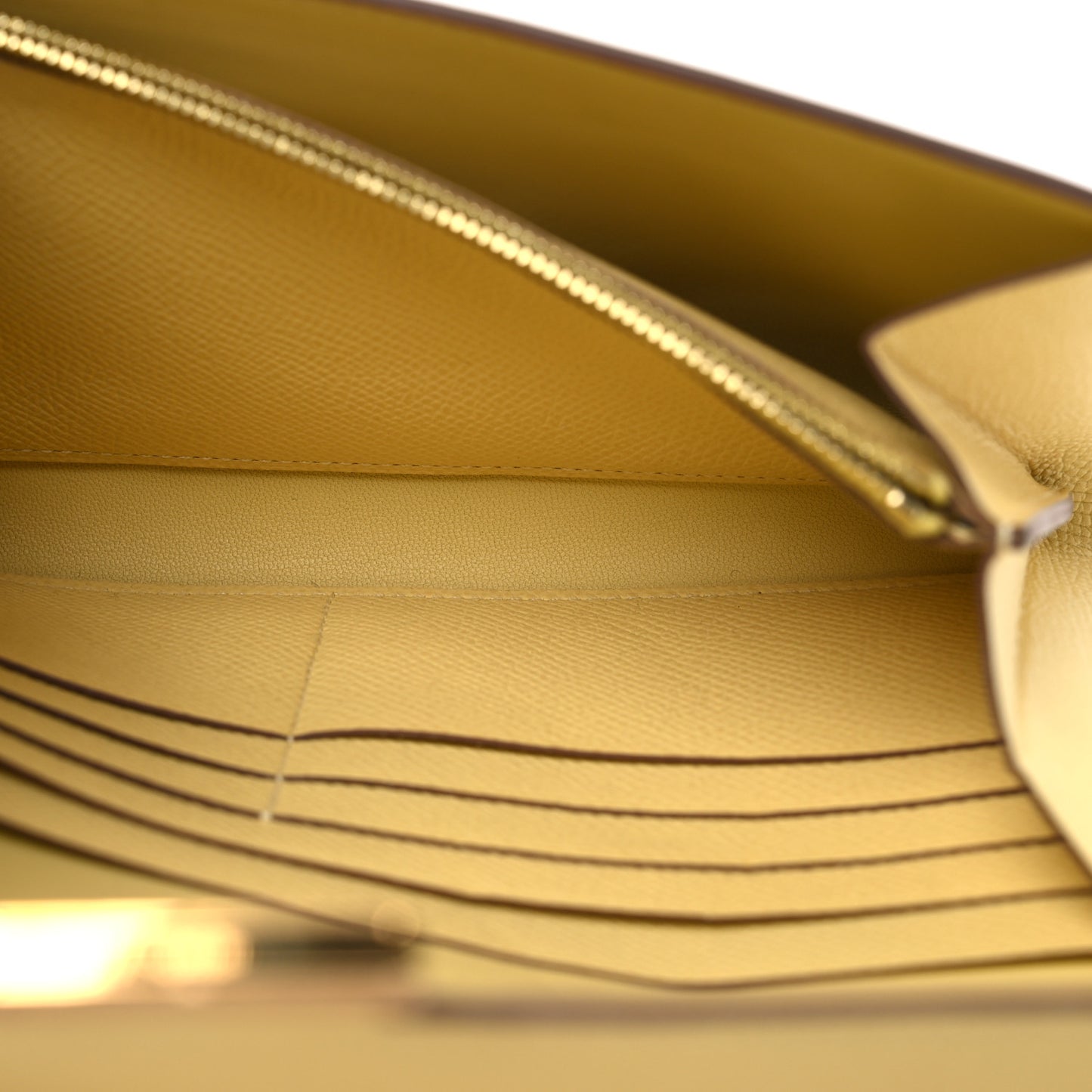 Epsom Constance Long Wallet To Go Wallet Jaune Poussin