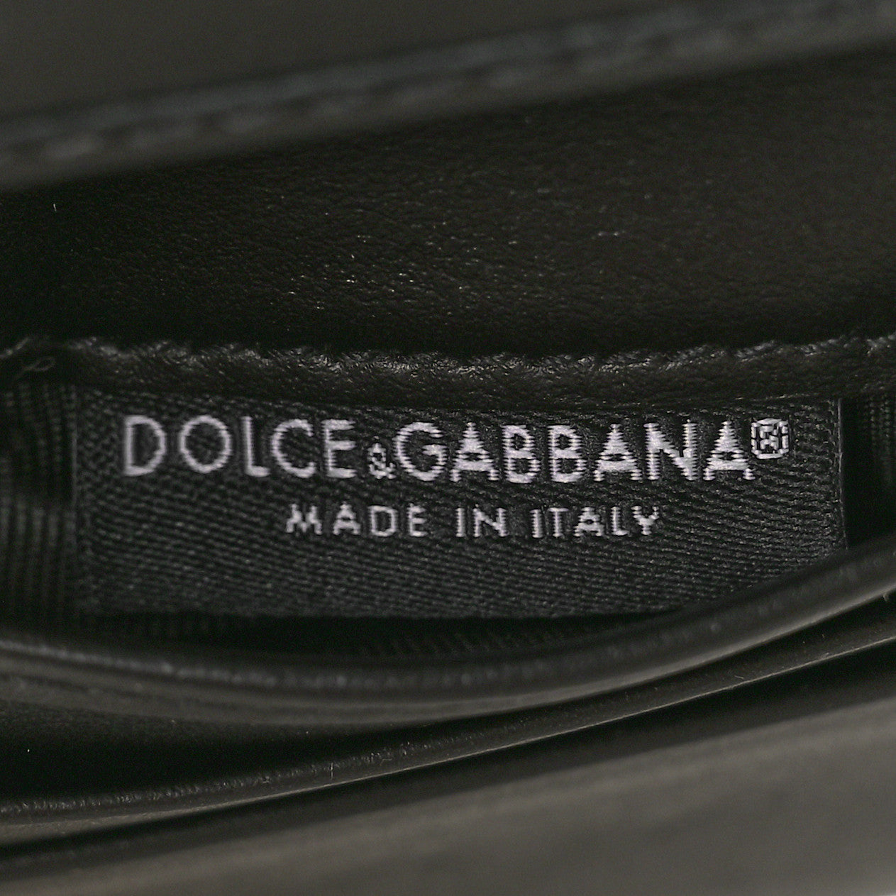 DOLCE GABBANA Nappa Quilted Small Devotion Continental Wallet Black