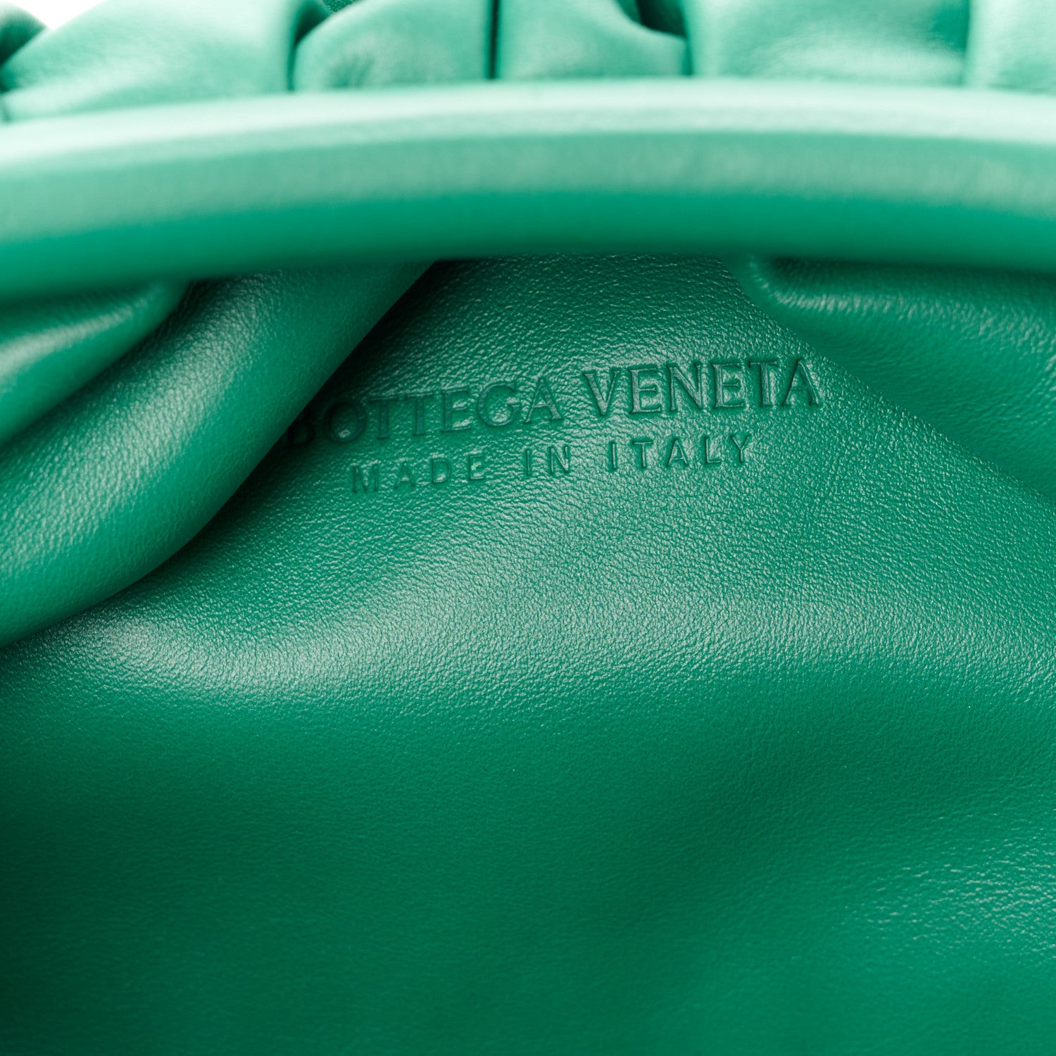 Bottega Veneta Smooth Butter Calf The Pouch Oversized Clutch Racing Green 6 of 11