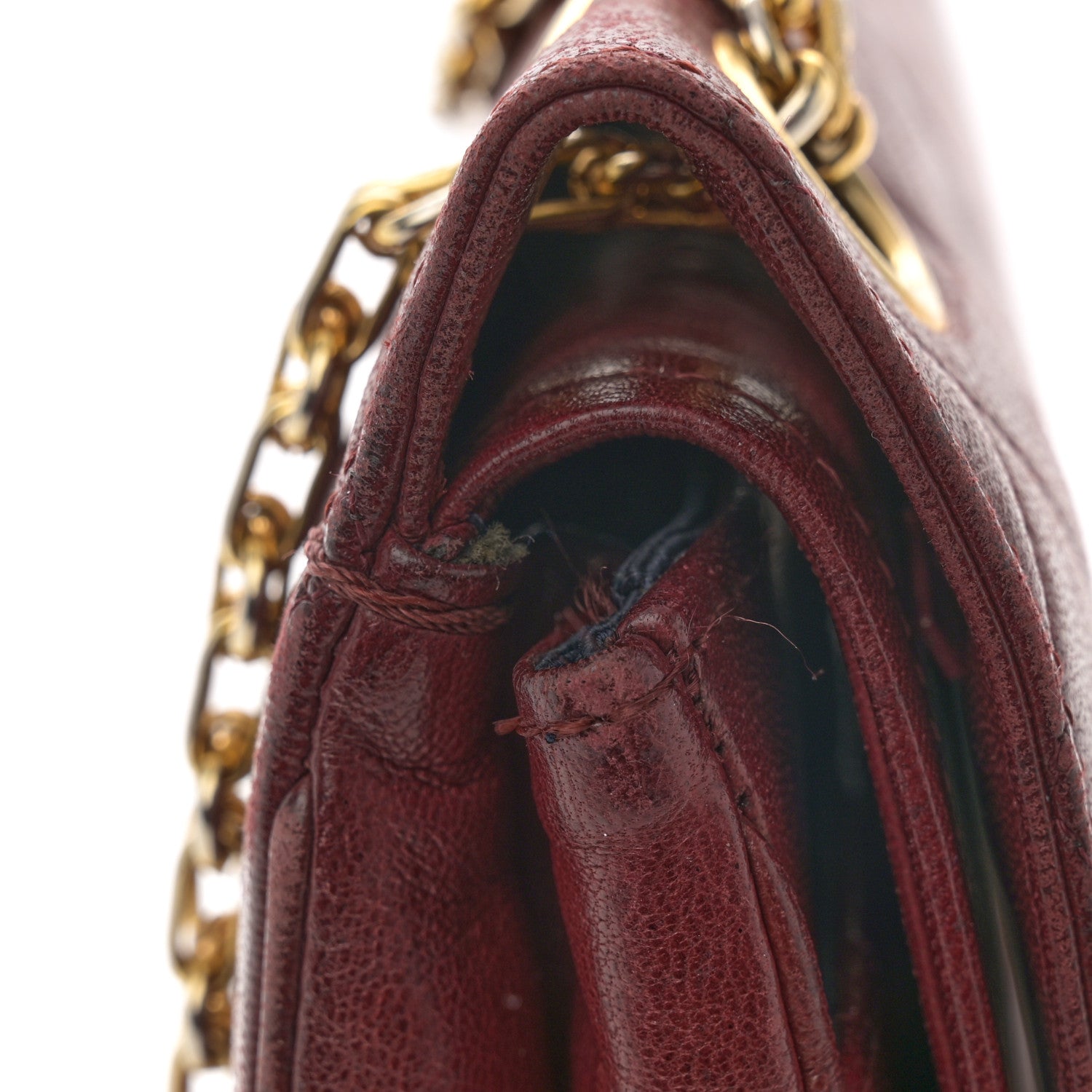 Chanel Lambskin Quilted Medium Double Flap Bijoux Chain Bordeaux 11 of 13