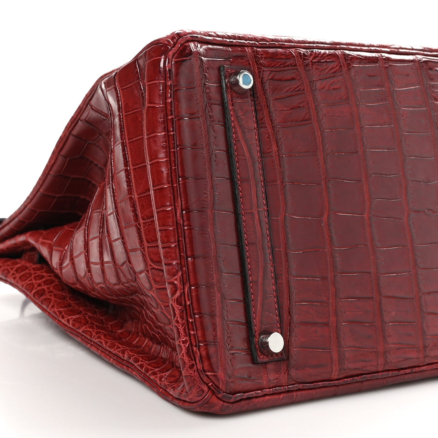 Matte Porosus Crocodile Birkin 35 Rouge H