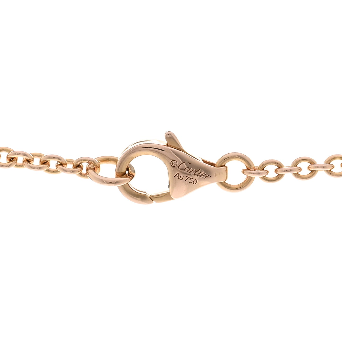 18K Pink Gold Interlocking LOVE Necklace