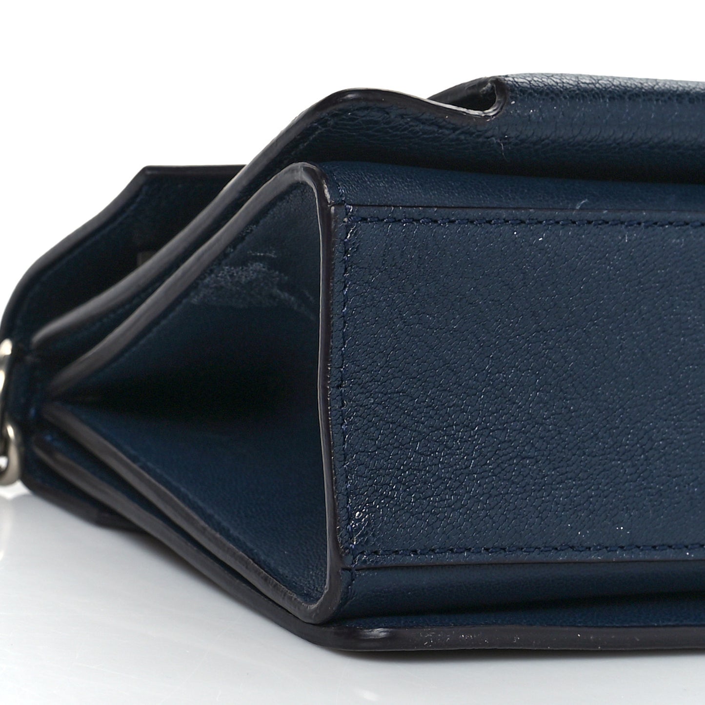 Goatskin Small GV3 Shoulder Bag Dark Blue