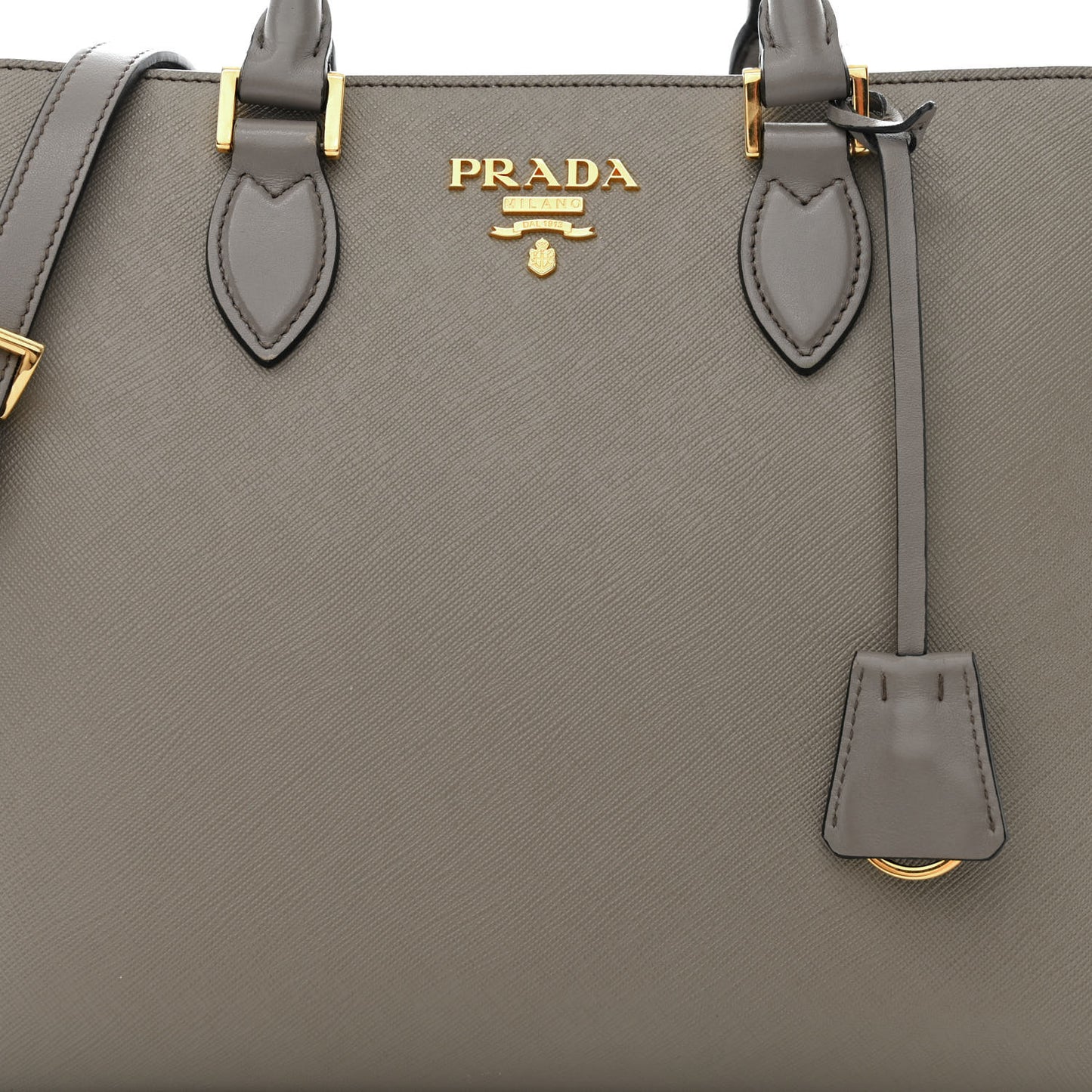 Saffiano Soft Calfskin Zippered Tote Marmo