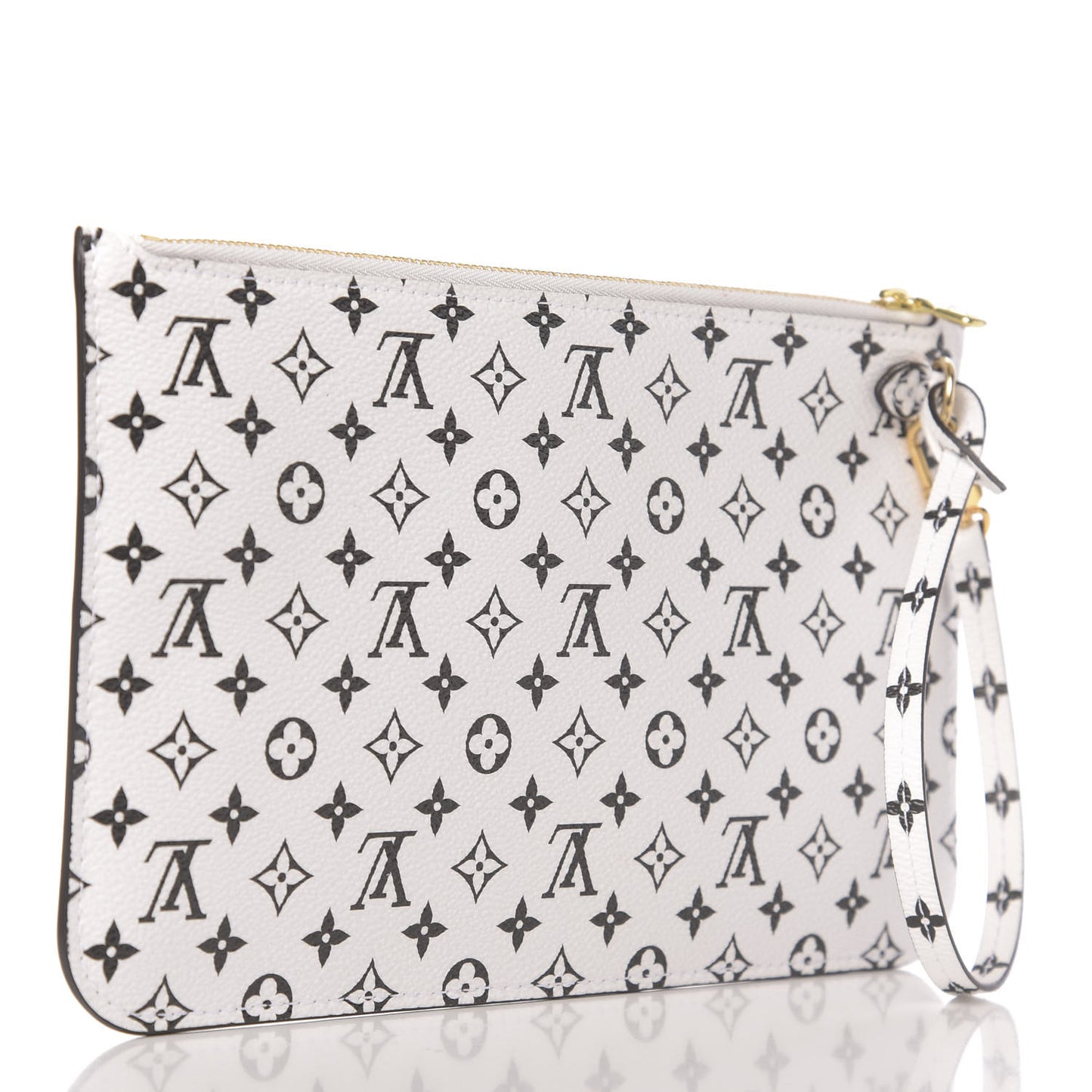 Monogram Giant Neverfull MM GM Pochette White