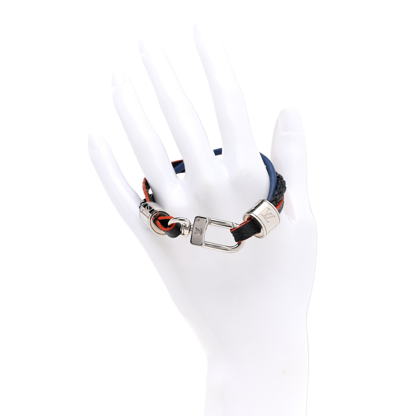 Damier Graphite LV Treble Bracelet 19 Navy