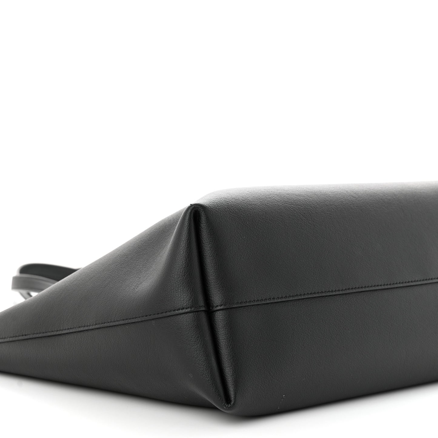 Calfskin Large Shopping Tote Black