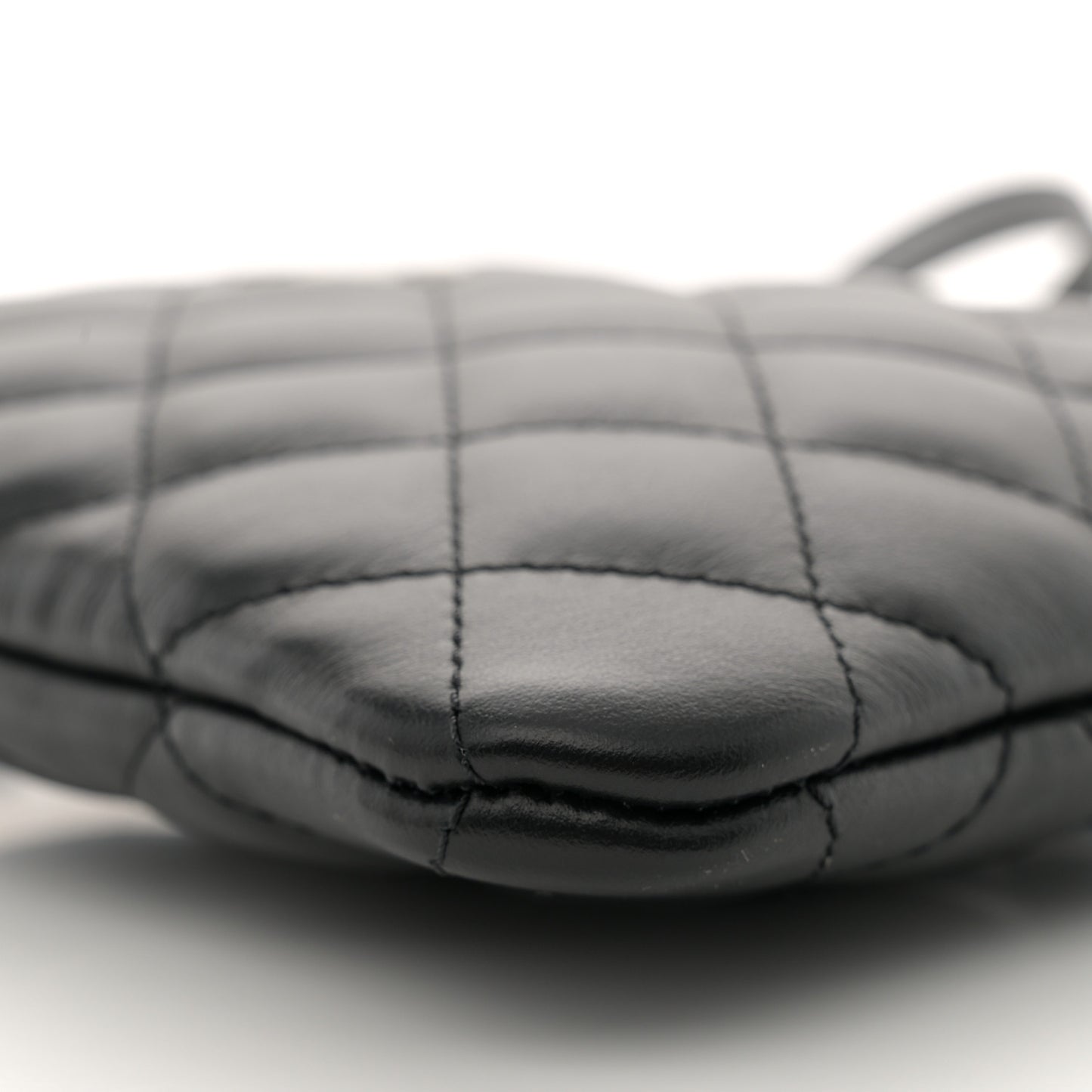 Lambskin Quilted Crossbody Bag Black