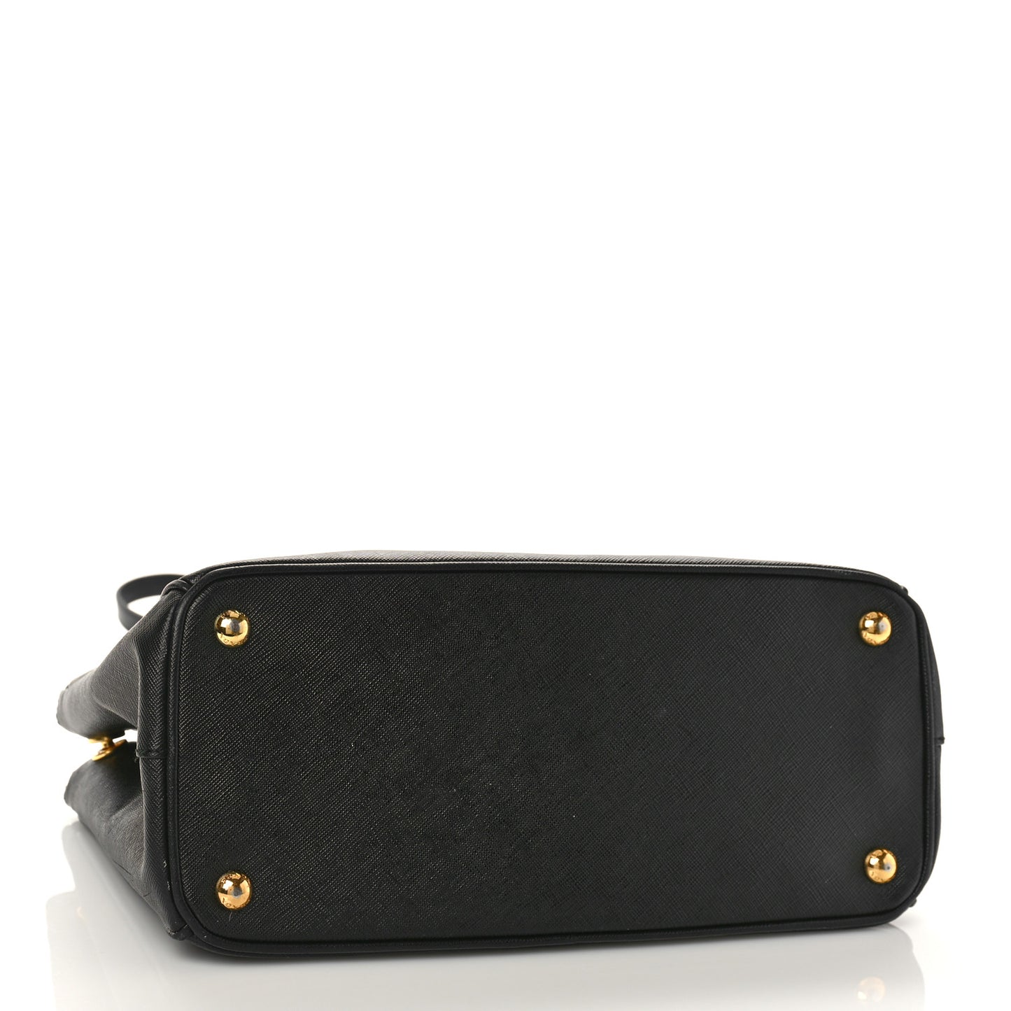 Saffiano Medium Galleria Double Zip Tote Black