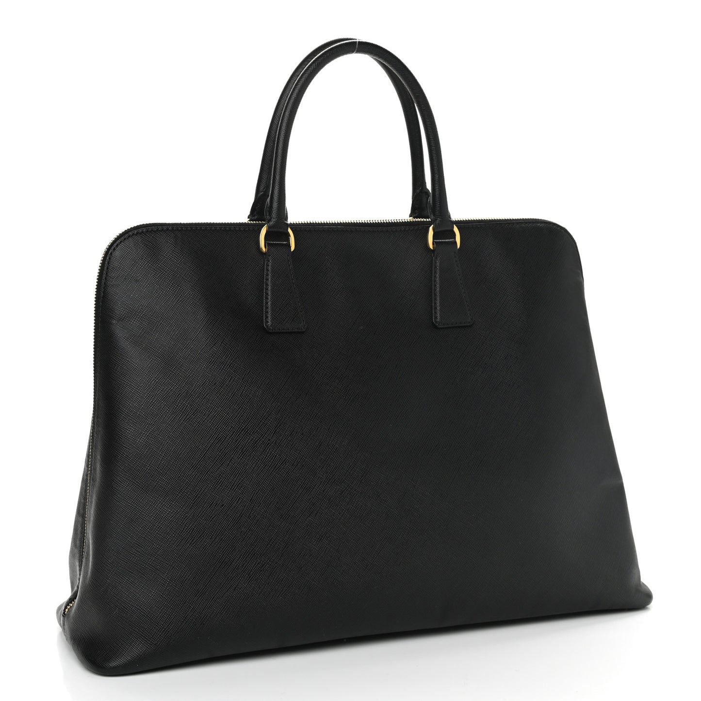 Saffiano Lux Large Promenade Tote Black