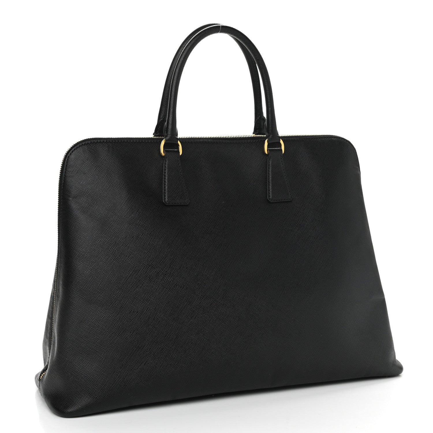 Prada Saffiano Lux Large Promenade Tote Black 3 of 11
