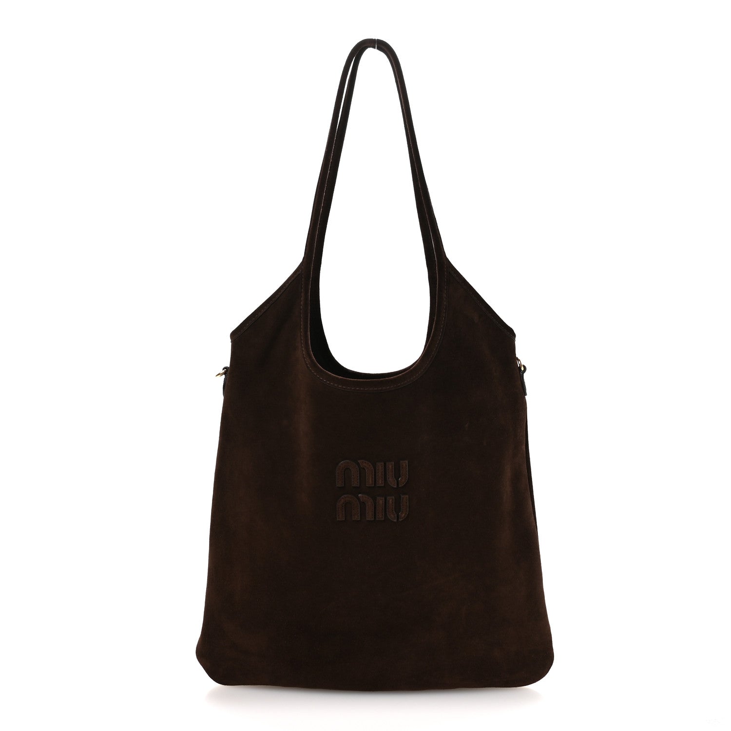 Miu Miu Camoscio Ivy Tote Moro 1860718 – FASHIONPHILE