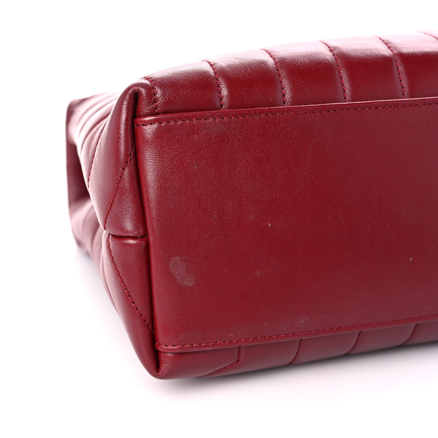 Calfskin Y Quilted Monogram Medium Loulou Chain Satchel Palissandre