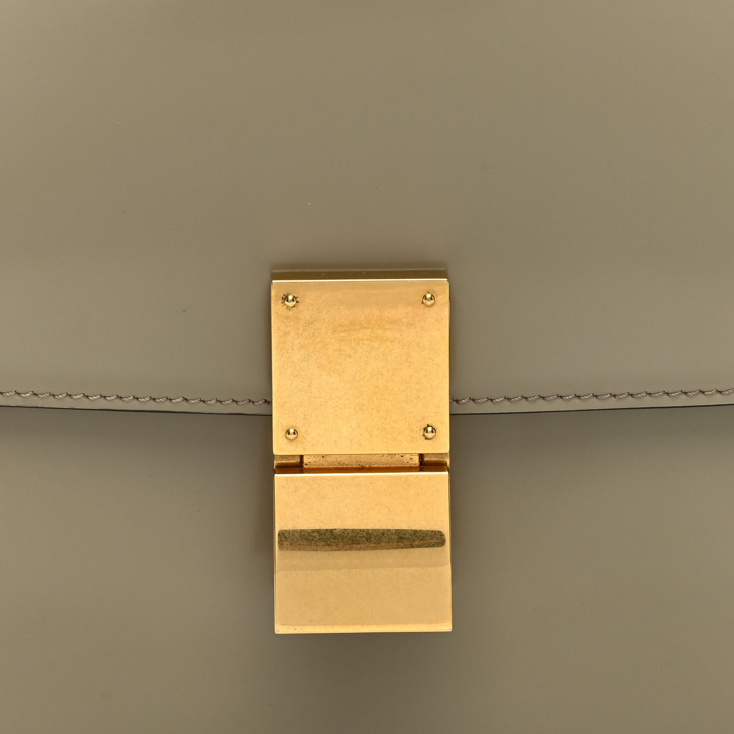 Spazzolato Calfskin Medium Classic Box Flap Bag Quartz