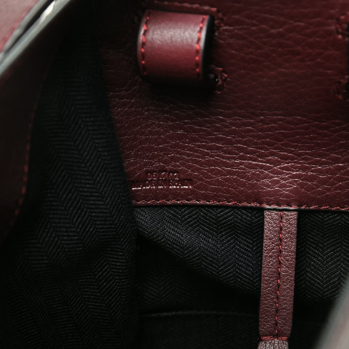 Calfskin Small Hammock Shoulder Bag Maroon Oxblood