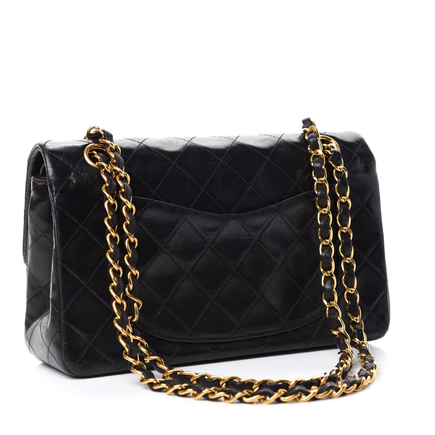 Chanel Lambskin Quilted Small Double Flap Black 3 of 14