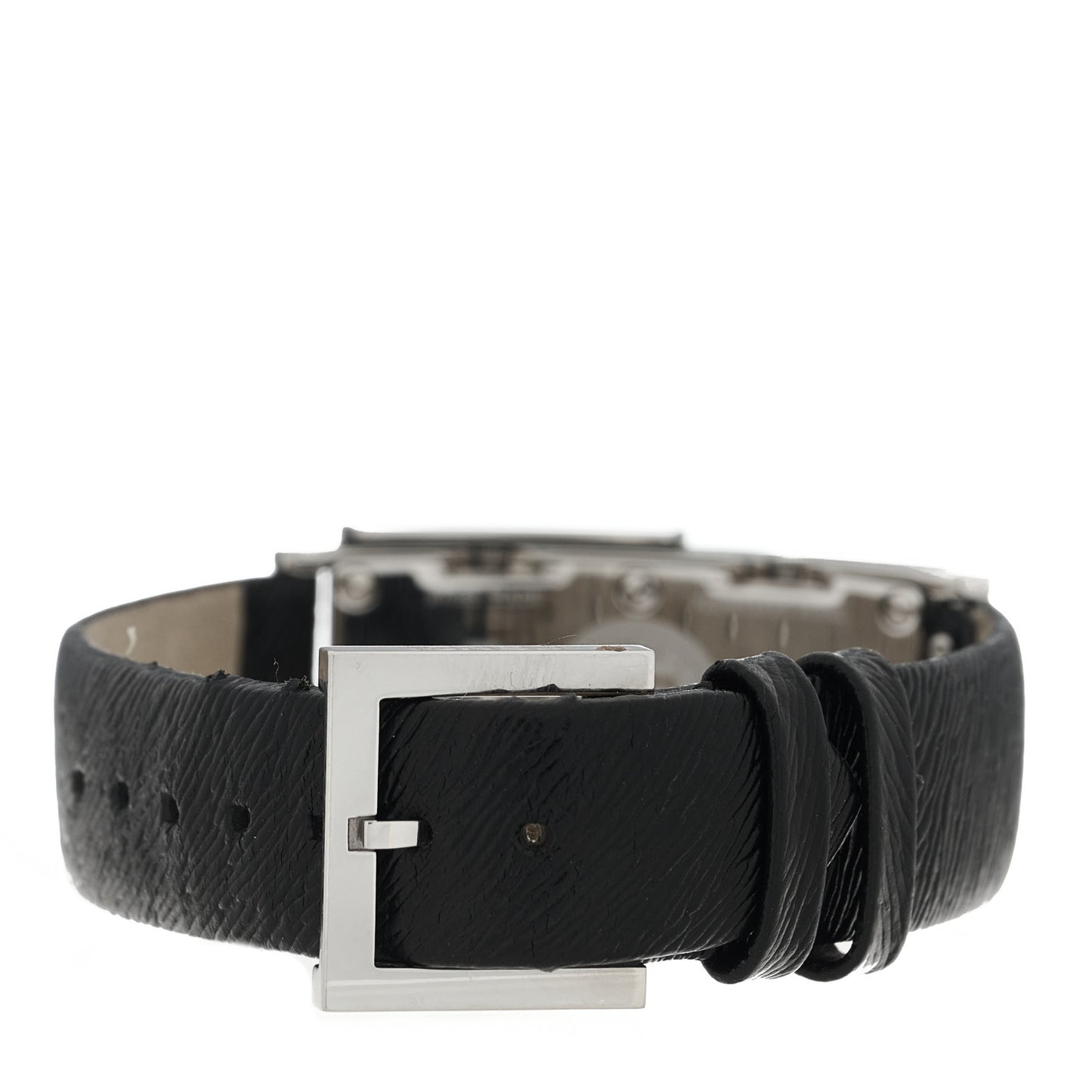 Stainless Steel Calfskin 20mm 5500L Quartz Watch Black