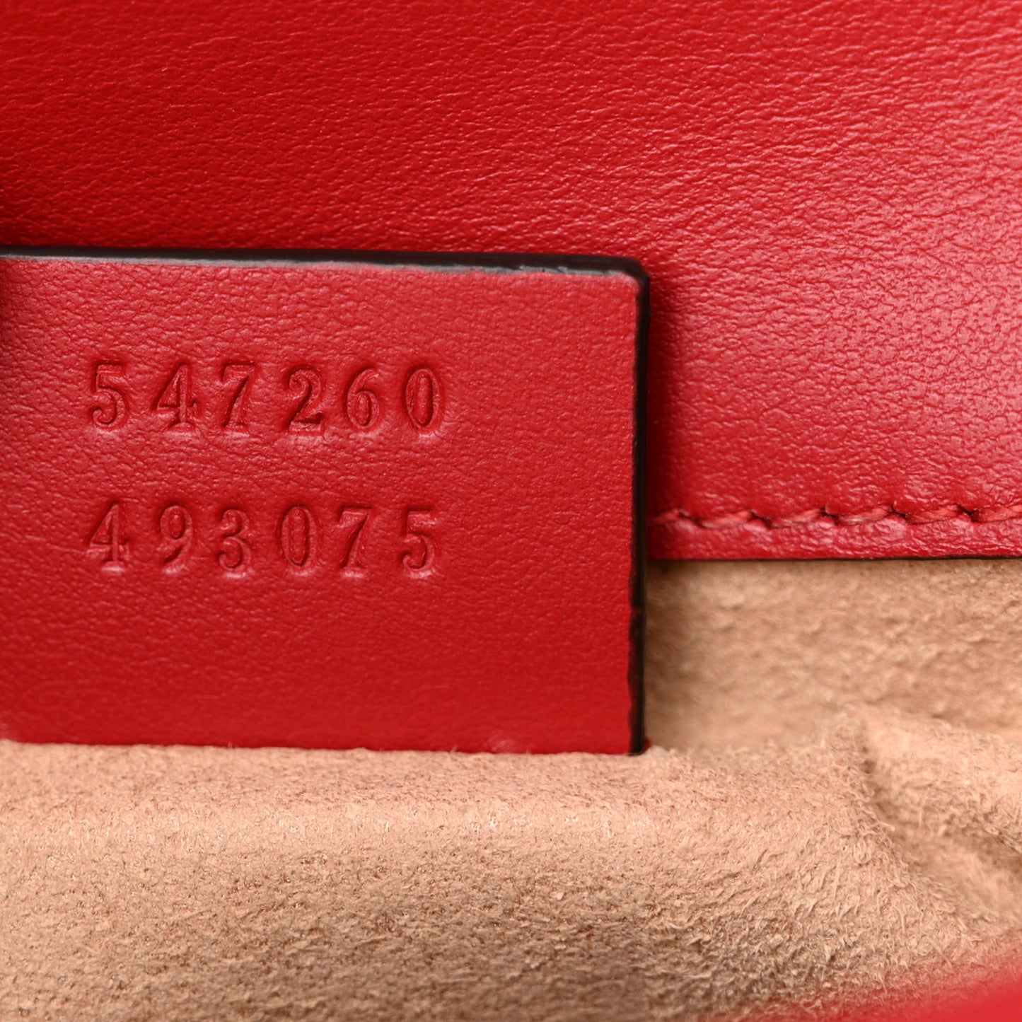 Calfskin Matelasse Mini GG Marmont Top Handle Shoulder Bag Hibiscus Red
