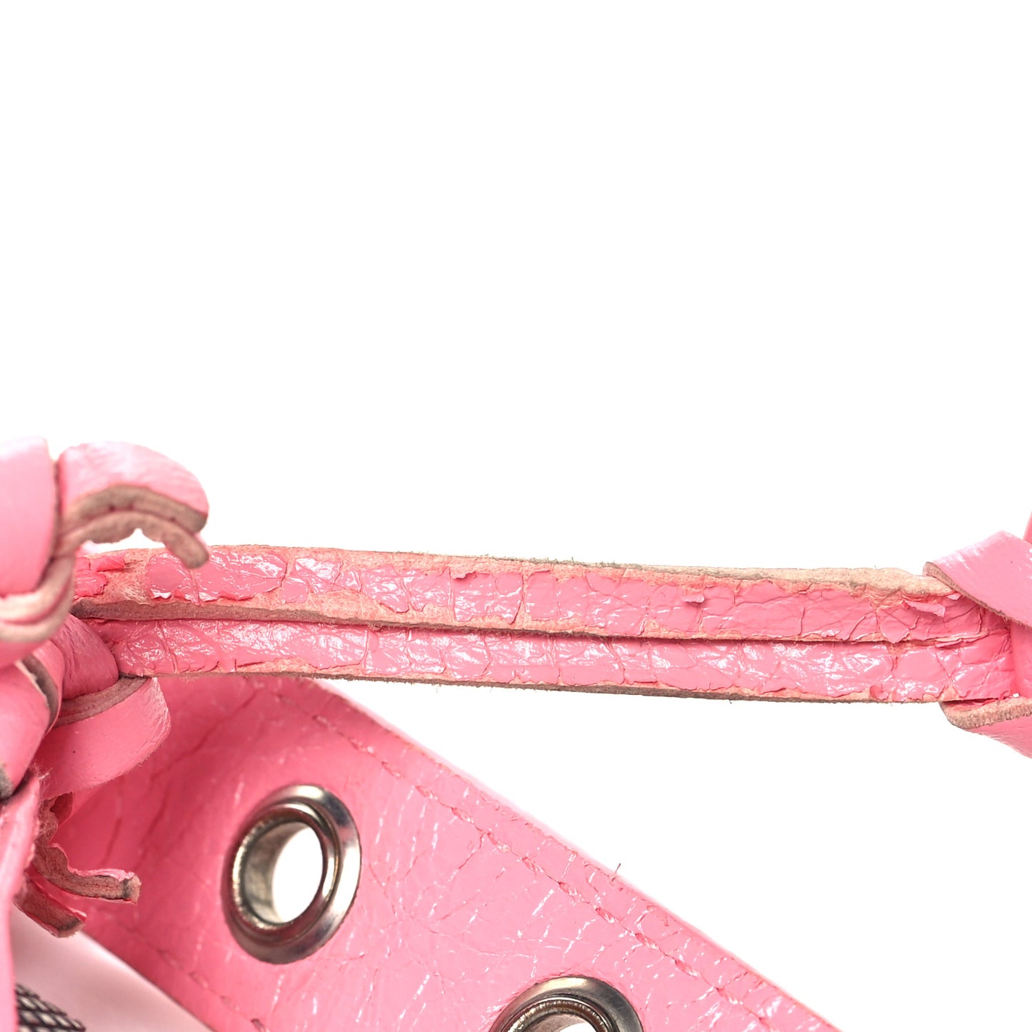 Agneau Arena Le Cagole Shoulder Bag XS Candy Pink