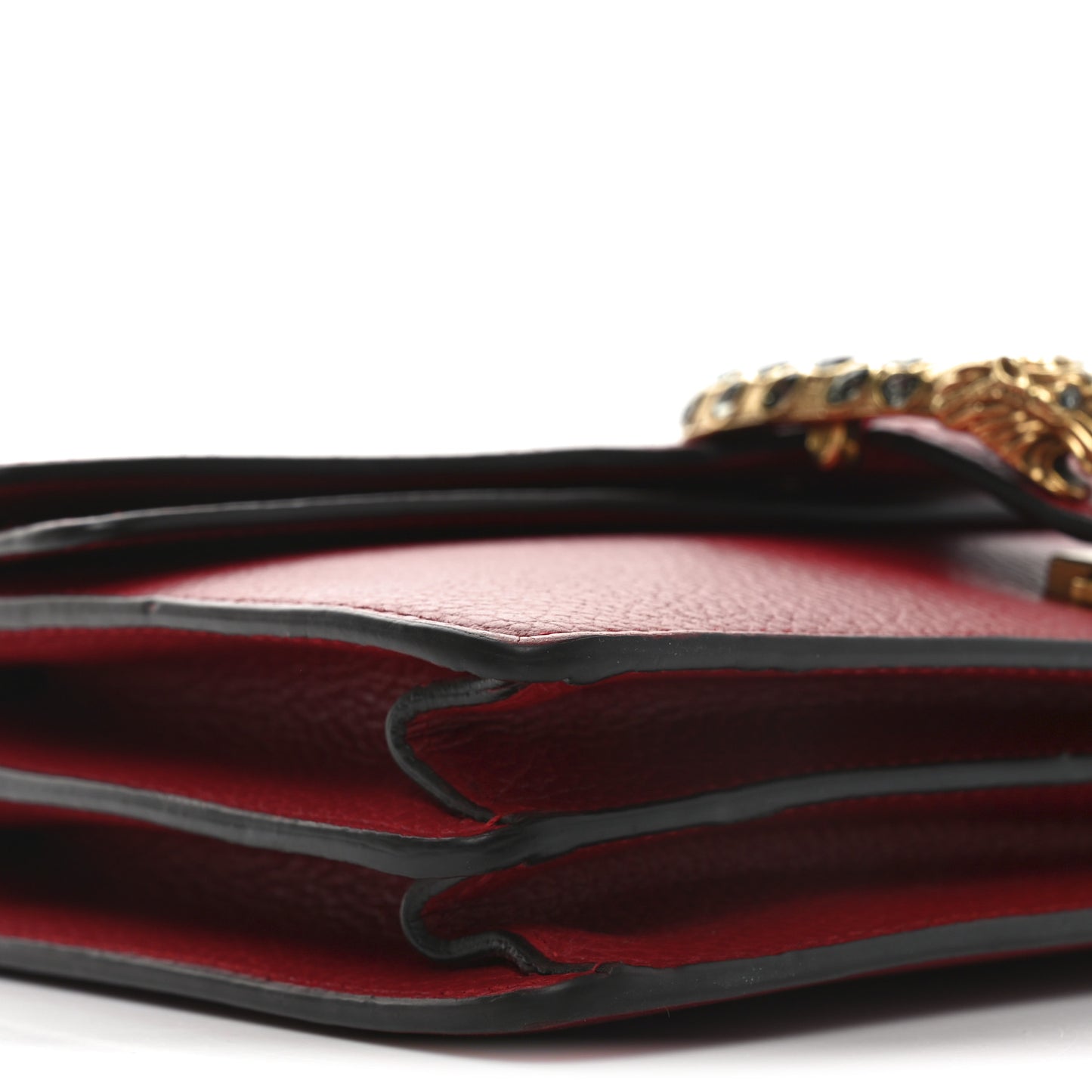 Dollar Calfskin Swarovski Crystal Small Dionysus Shoulder Bag Hibiscus Red