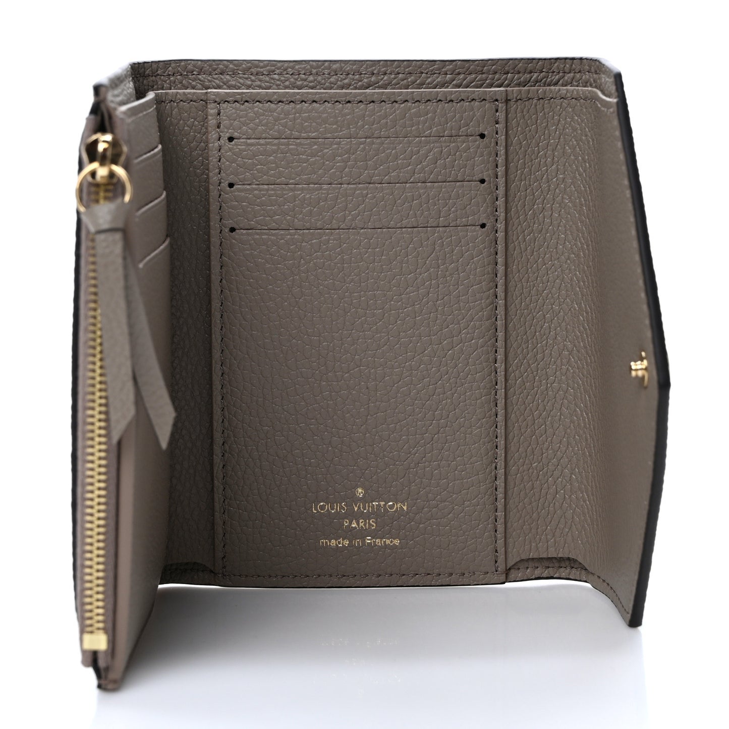 LOUIS VUITTON Empreinte Monogram Giant Victorine Wallet Tourterelle Creme