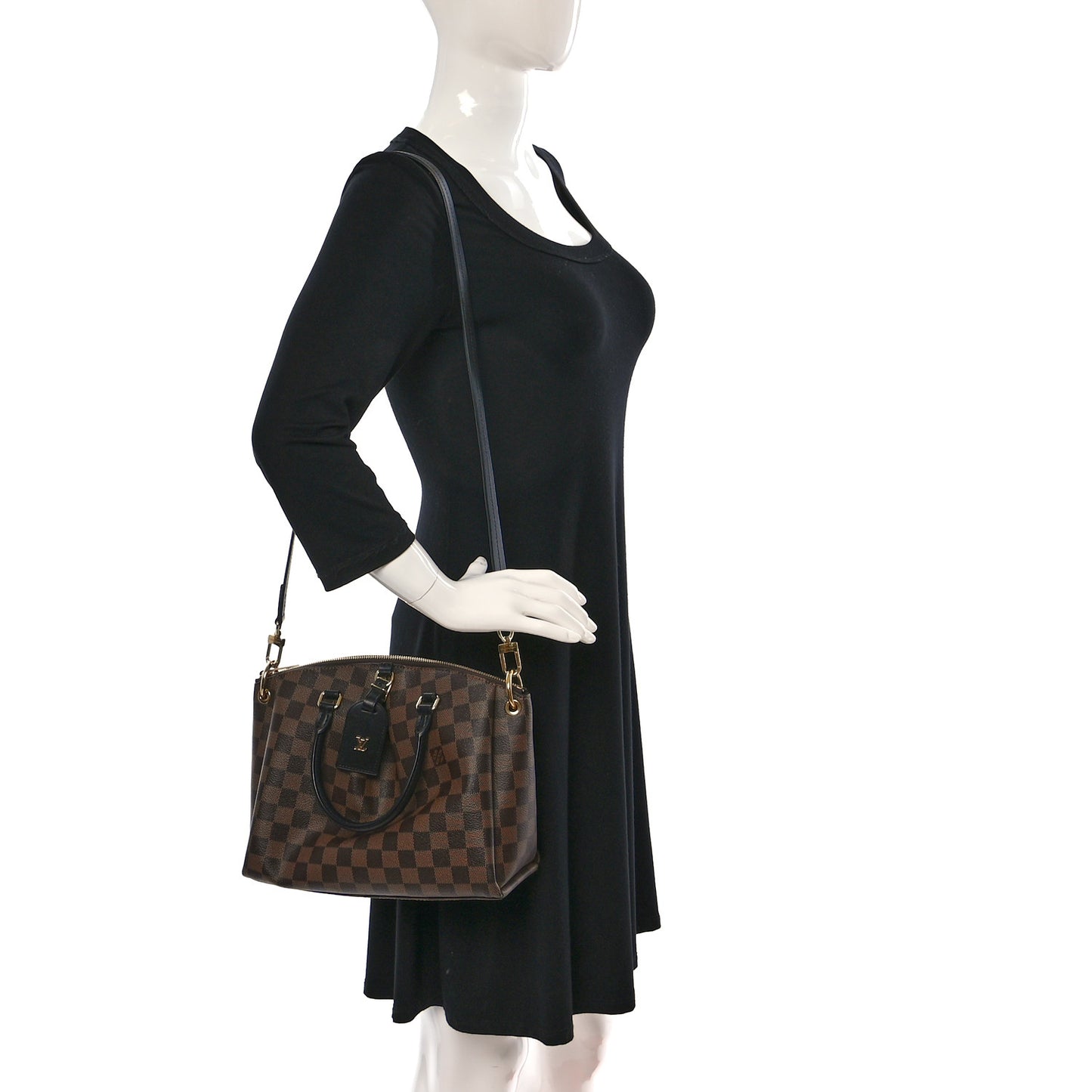 Damier Ebene Odeon Tote PM Black