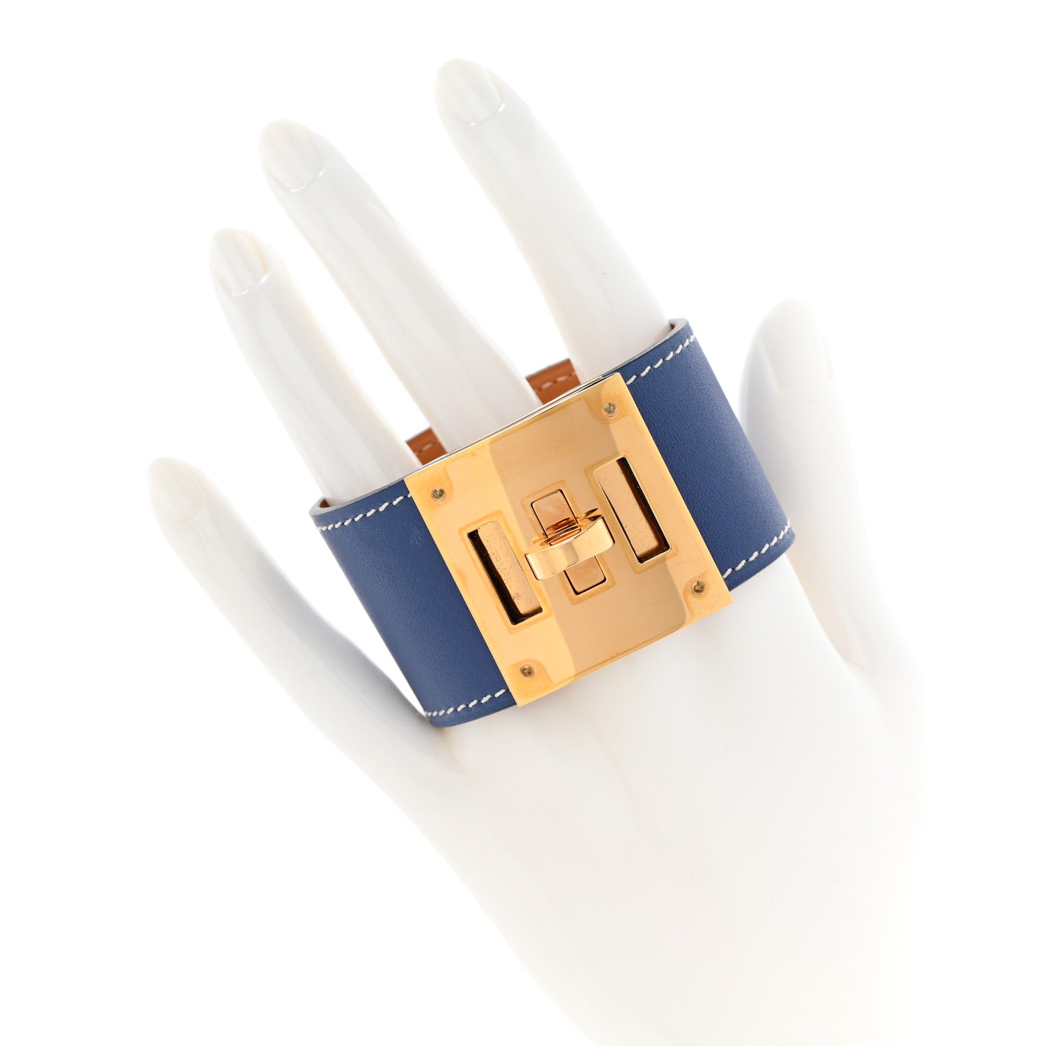 Hermes Swift Kelly Dog Bracelet Bleu Brighton 2 of 4