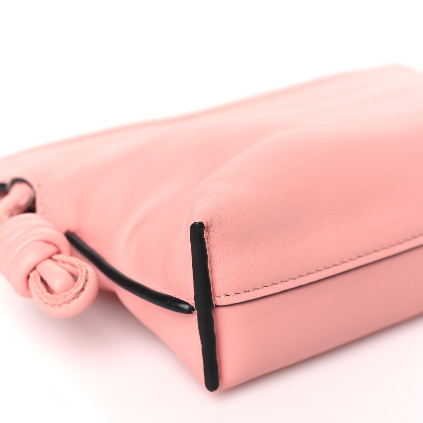 Calfskin Nano Flamenco Knot Clutch Warm Blossom