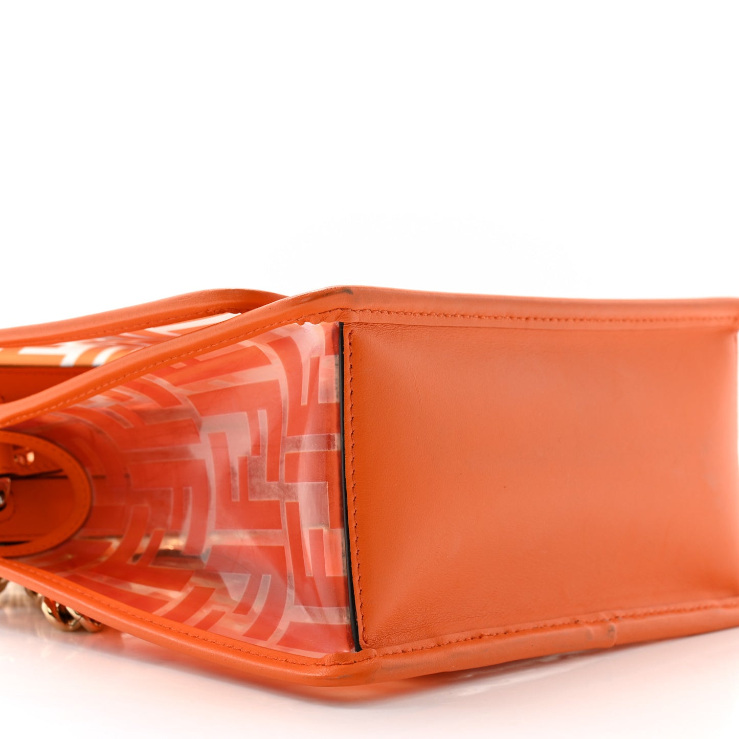 TPU FF Vitello Century F is Fendi Small Kan I Shoulder Bag Aranciata