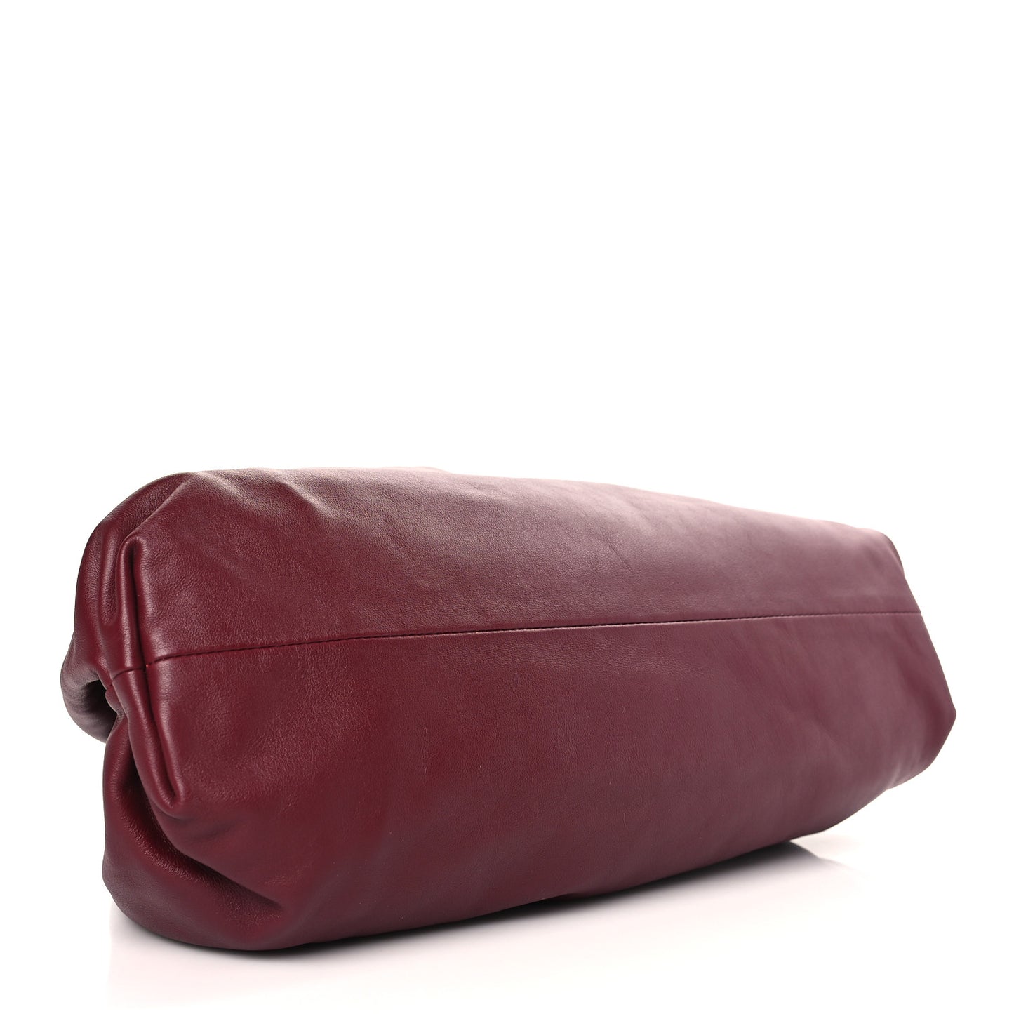 Smooth Butter Calf The Pouch Oversized Clutch Bordeaux