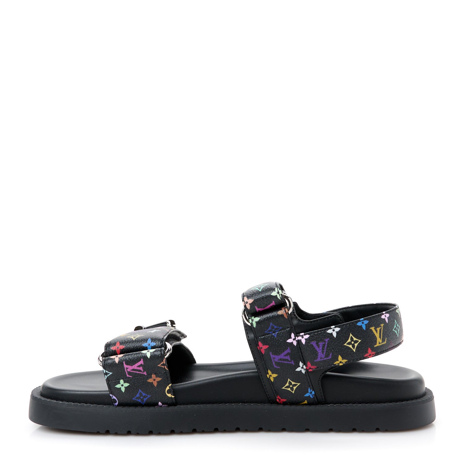 Louis Vuitton LV X TM Monogram Multicolor Sunset Flat Sandals 38