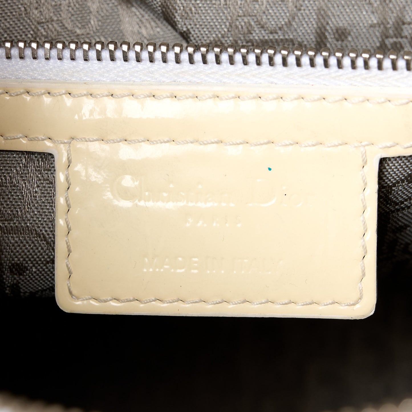 Patent Cannage Large Lady Dior White