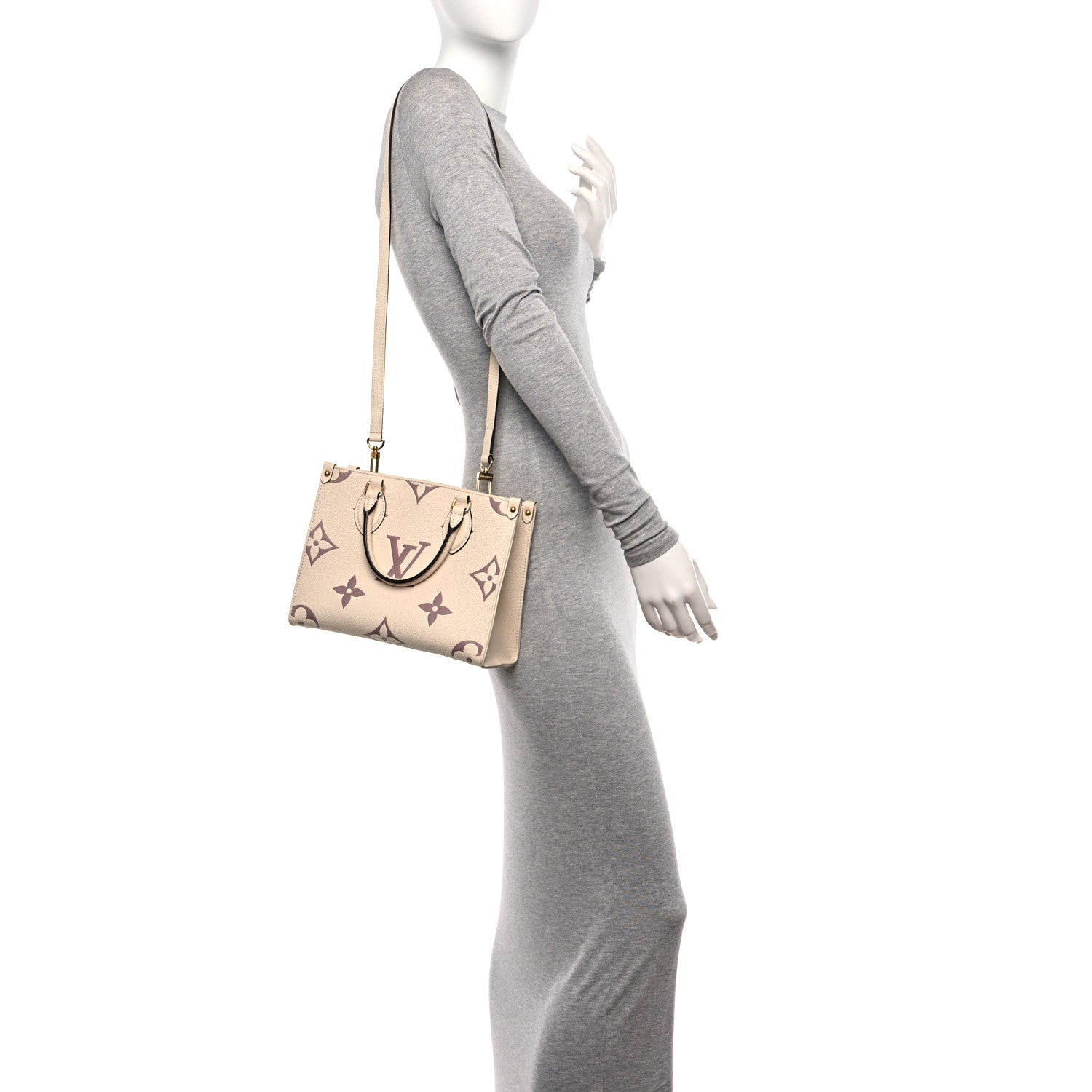 Louis Vuitton Empreinte Monogram Giant Onthego PM Creme Bois de Rose 2 of 9