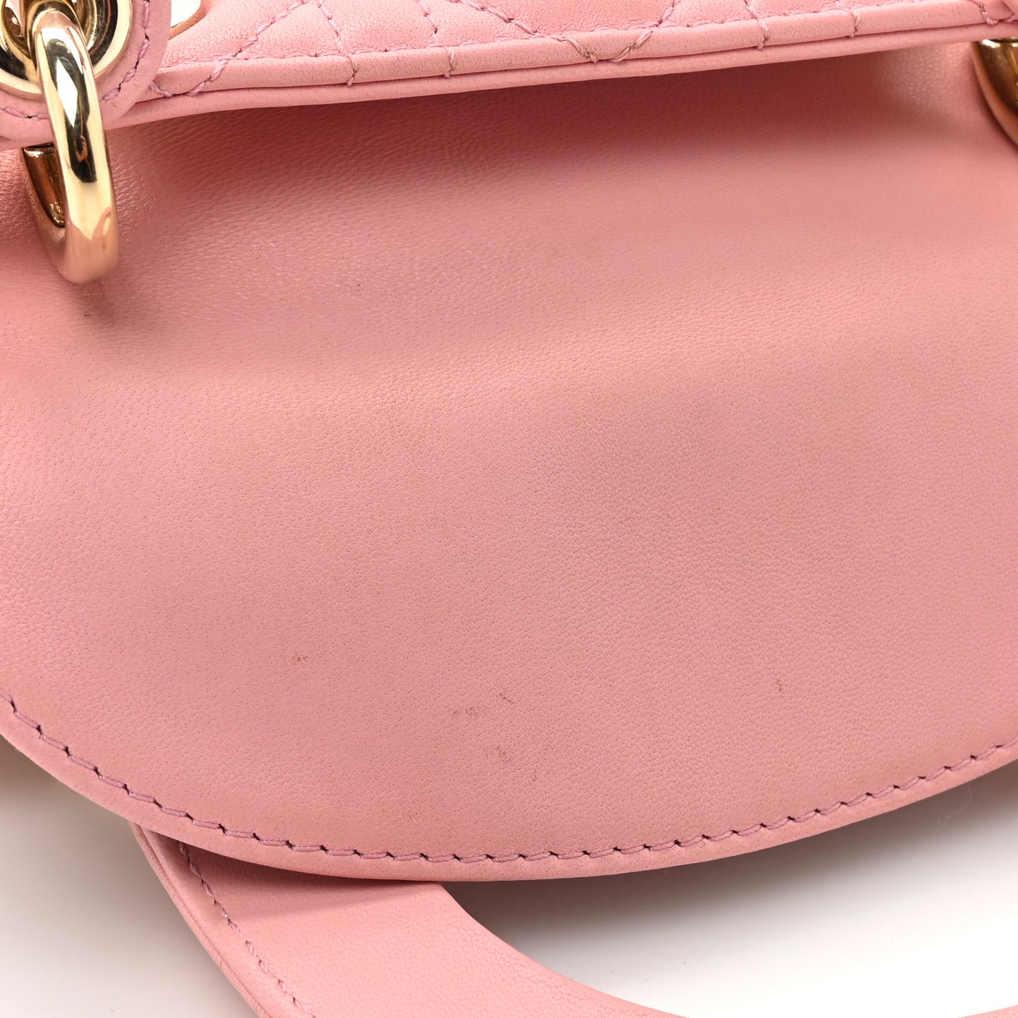 Lambskin Cannage Mini Lady Dior Melacoton