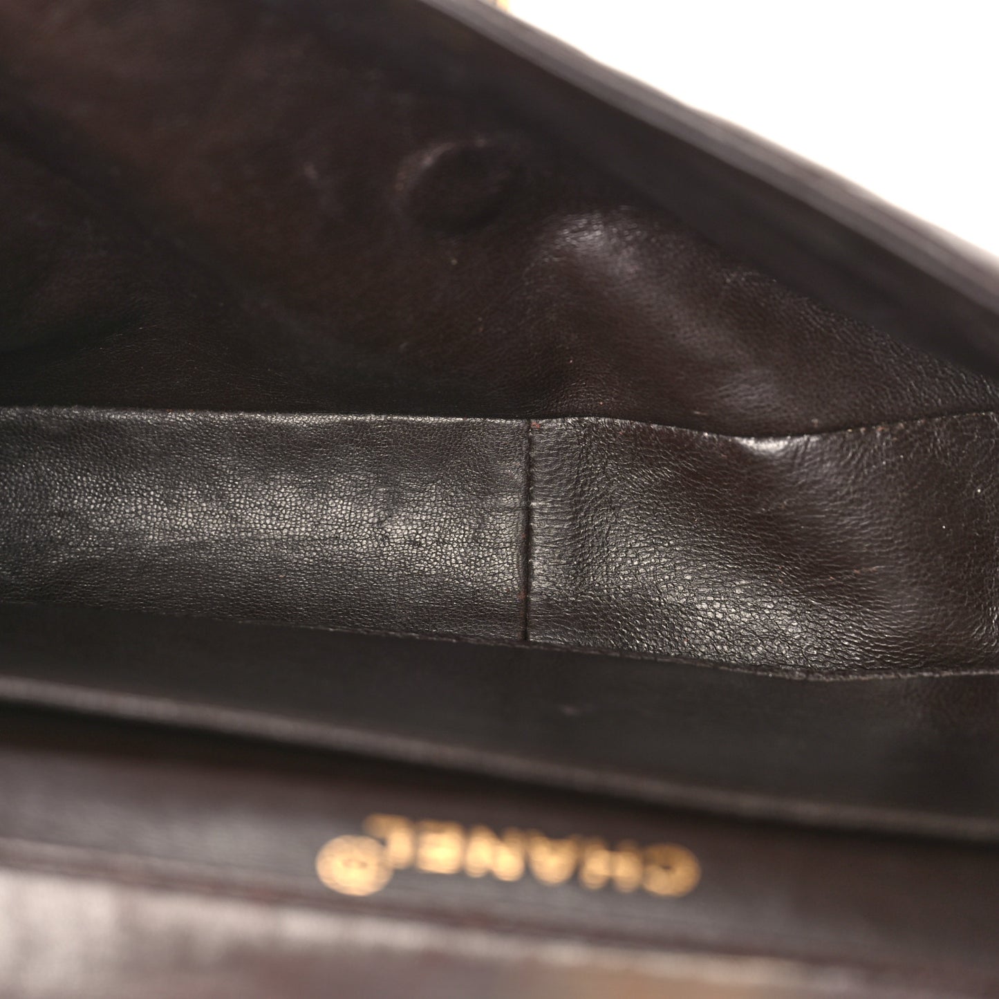 Lambskin Quilted Medium Double Sided Flap Brown