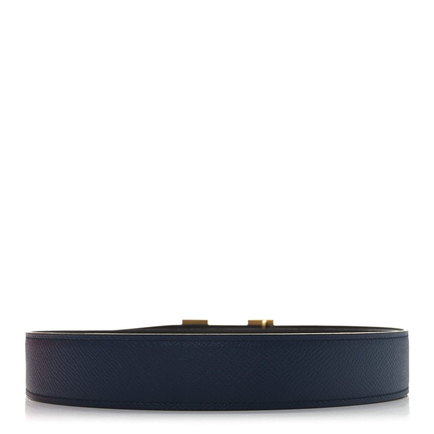 Epsom 32mm H Belt 90 36 Blue Nuit Chocolate
