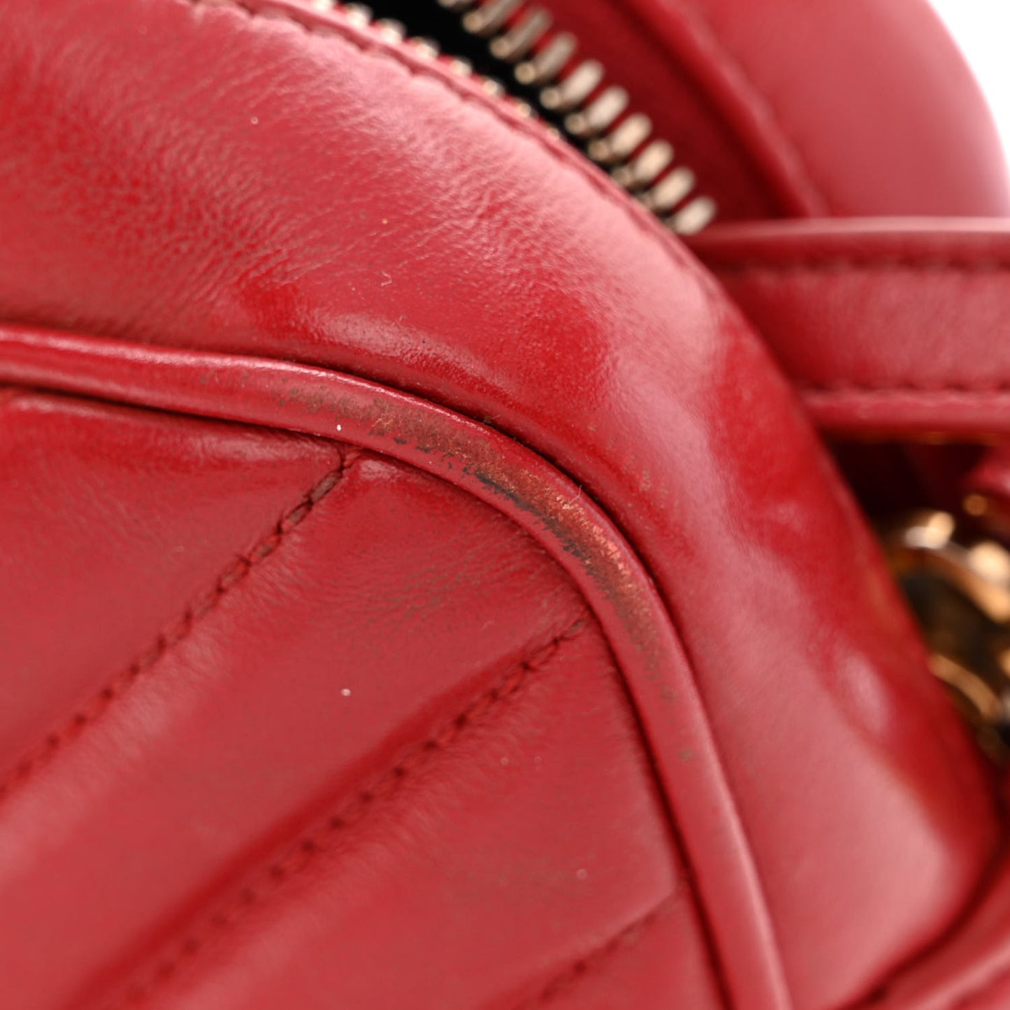 Calfskin Matelasse Monogram Lou Camera Bag Rouge Eros