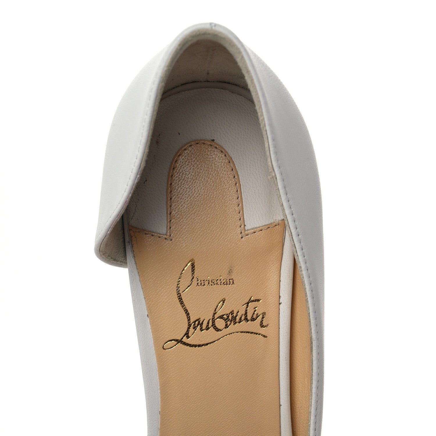 Christian Louboutin Shiny Nappa Iriza 85 Pumps 37.5 Bianco 9 of 13
