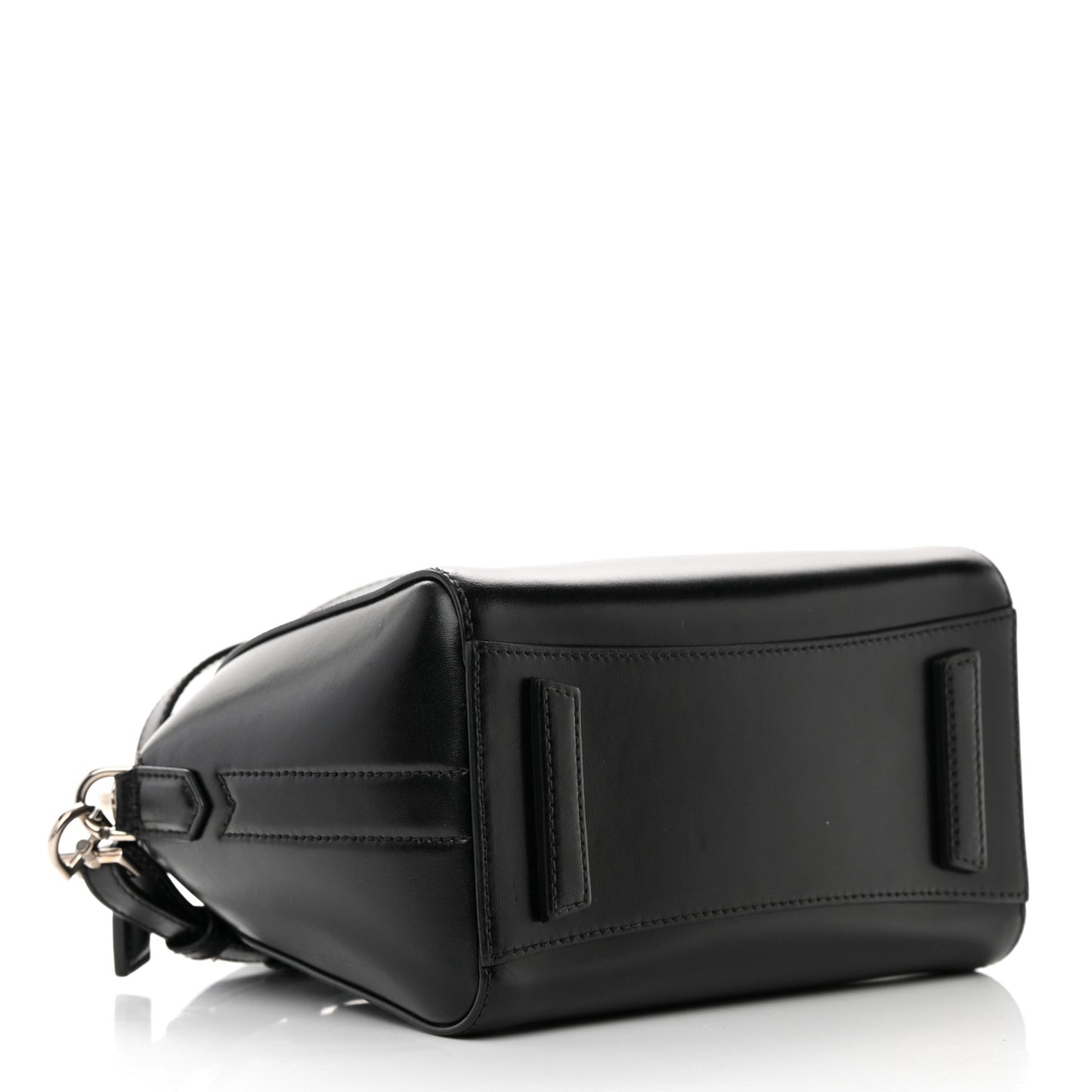 Shiny Lord Calfskin Mini Antigona Black