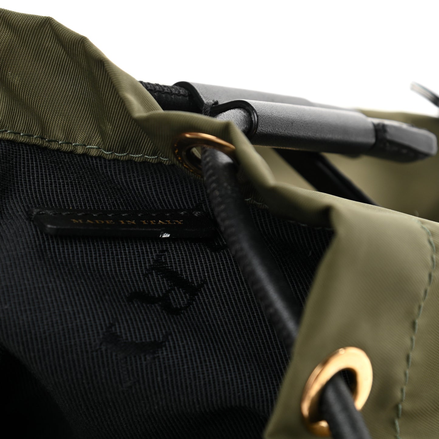 Nylon Small Crossbody Rucksack Backpack Canvas Green