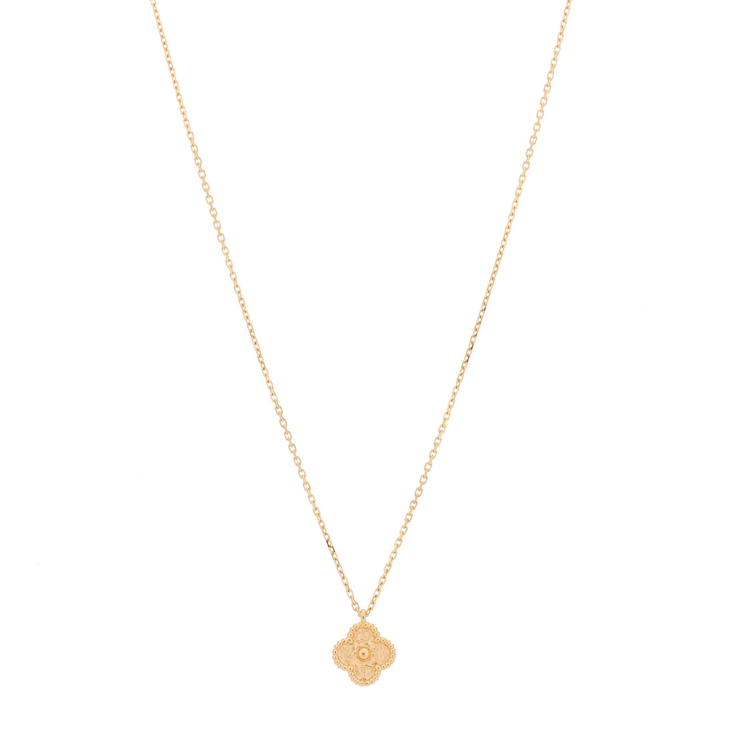 18K Rose Gold Sweet Alhambra Pendant Necklace