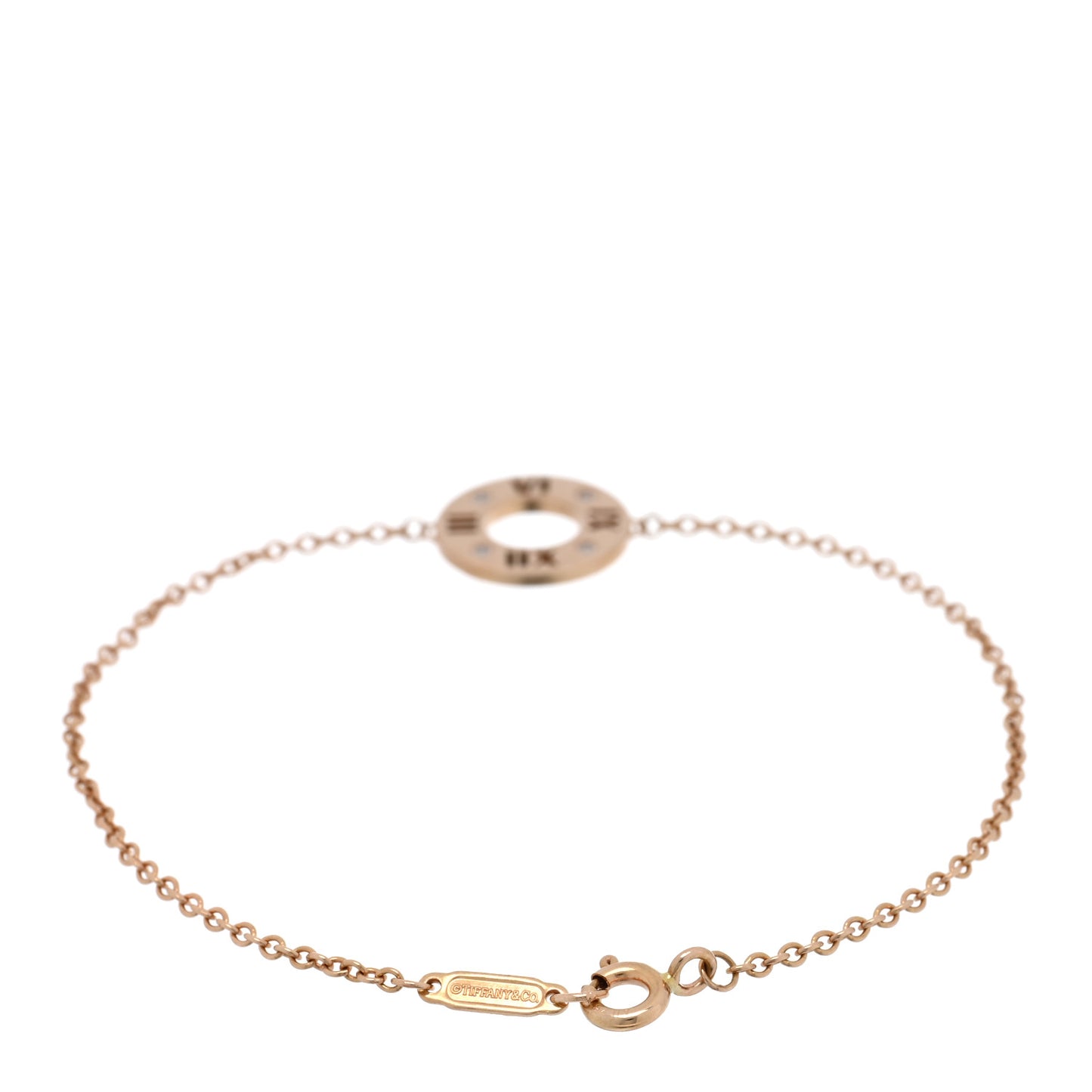 18K Rose Gold Diamond Atlas Pierced Bracelet