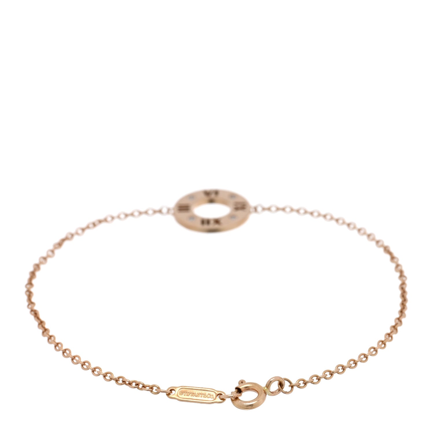 Tiffany 18K Rose Gold Diamond Atlas Pierced Bracelet 2 of 4